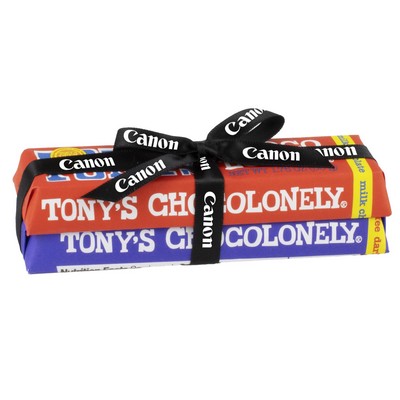 Tony's Chocolonely® Small Chocolate Bar 2 Pack w/ Custom Ribbon