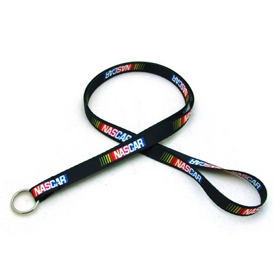 3/8" Digitally Sublimated Lanyard w/ Keyring