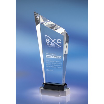 9" Steadfast Crystal Award