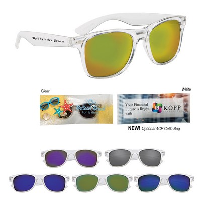 Crystalline Mirrored Malibu Sunglasses