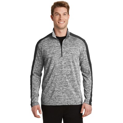 Sport-Tek® PosiCharge® Electric Heather Colorblock 1/4-Zip Pullover