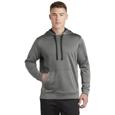 Sport-Tek® Men's PosiCharge® Sport-Wick® Heather Fleece Hooded Pullover