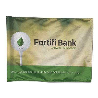 Golf Flag - 1-Sided 14" x 20" 1-side Rectange w/insert