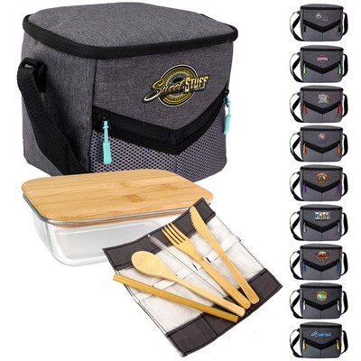 Victory Lunch Cooler Bamboo Set