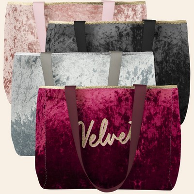 Large Velvet Neoprene All Day Tote