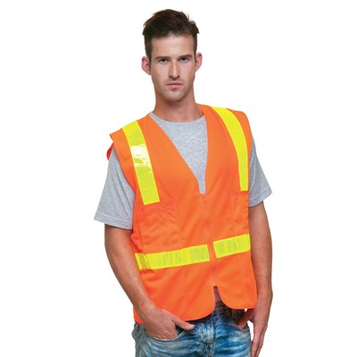 BAYSIDE Unisex USA Made 22Surv-Y Class 2 ANSI High Vis Surveyor Safety Vest