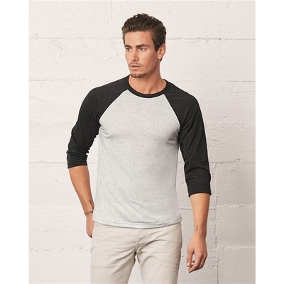 Bella+Canvas® Unisex Three-Quarter Sleeve Baseball Tee