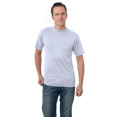 BAYSIDE Unisex USA Made Pocket T-Shirt