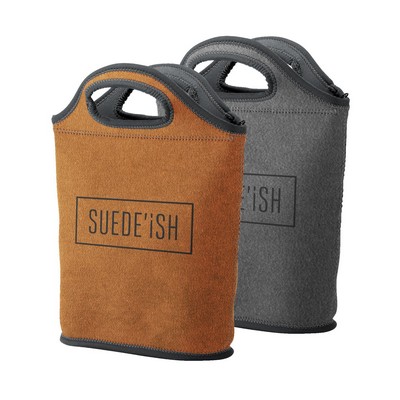 Venti Suede-ish Neoprene Lunch Bag