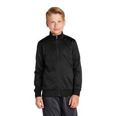 Sport-Tek® Youth Tricot Track Jacket