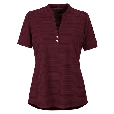 Vansport Ladies Strata Textured Polo