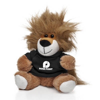 Levi Plush 6" Lion & T-Shirt - Black