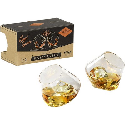 Rocking Whisky Glasses, Set of 2