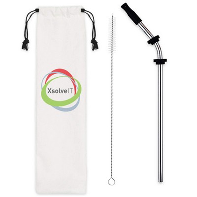 Stainless Steel Straw Kit (Bent)