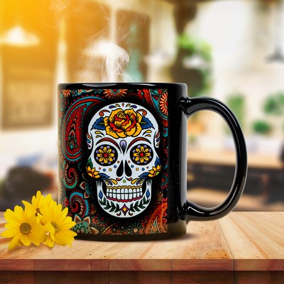 11 Oz. Black Ceramic Mug