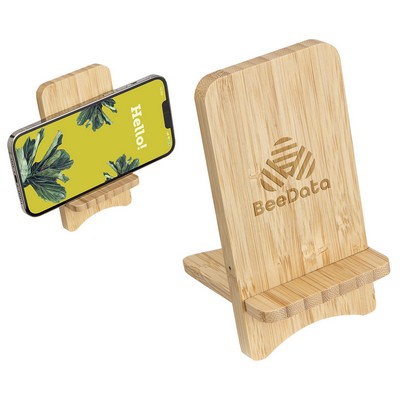 FSC® Bamboo Wireless Charger Portable Phone Stand