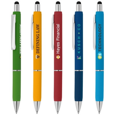 Serena Retractable Gel Stylus Pen - ColorJet