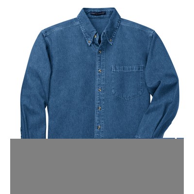 Port Authority® Long Sleeve Heavyweight Denim Shirt