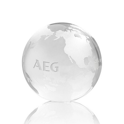 Globe Paperweight - Optical 3-1/8"