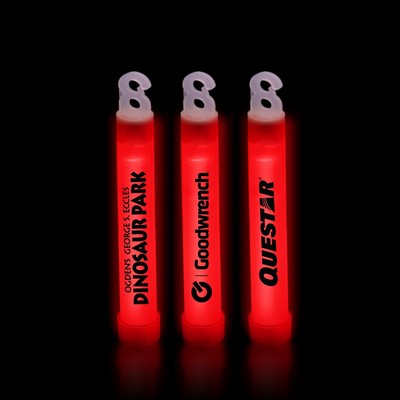 4" Premium Red Glow Stick