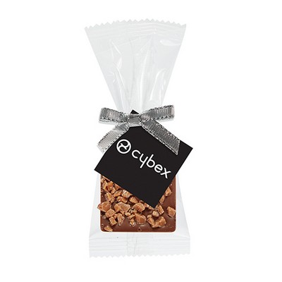 Bite Size Belgian Chocolate Square Gift Bag - Crushed Toffee