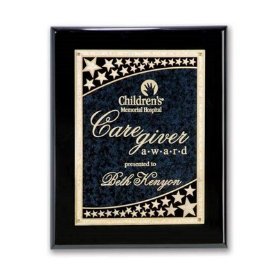 Galaxy Plaque - Black/Blue 8"x10"