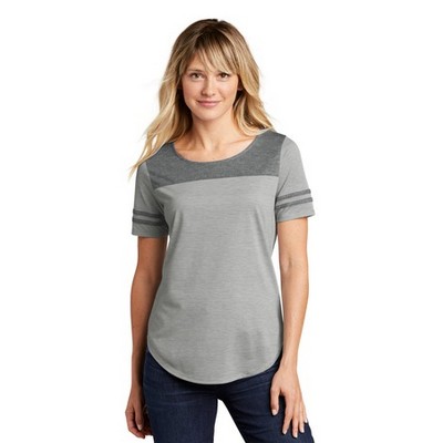 Sport-Tek® Ladies PosiCharge® Tri-Blend Wicking Fan Tee