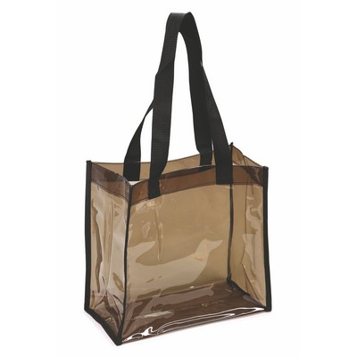 Transparent Black Tote Bag