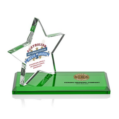 VividPrint™ Award - Northam Star/Green 3"x7"