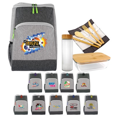 Bay Cooler Backpack Glass Lunch Set