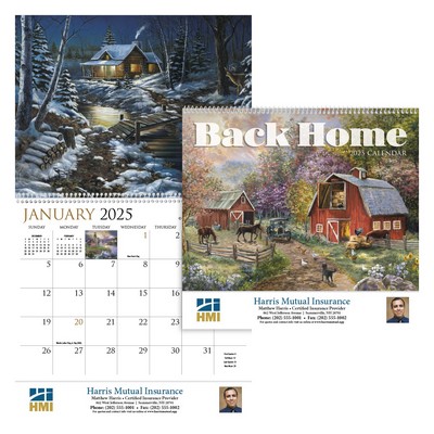 Back Home Appointment Calendar - Spiral