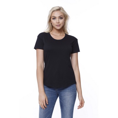 STAR TEE Ladies' CVC Melrose High Low T-shirt