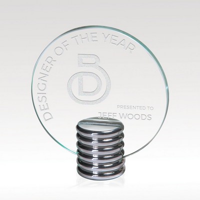 Silver Helix I Glass Disc Award