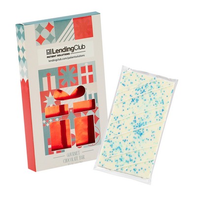 1 Oz. Belgian Chocolate in Gift Window Box - Winter Wonderland Bar