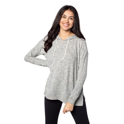 CHICKA D Ladies' Cozy Tunic Hooded Sweatshirt