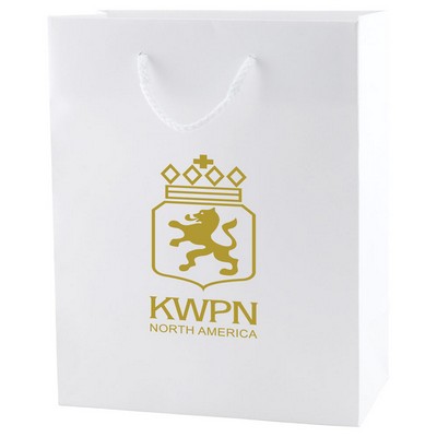 White Kraft Eurotote Bag (8"x4"x10")