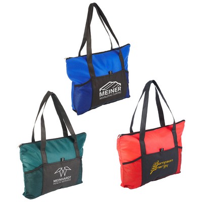 Feather Flight Zippered Tote Bag