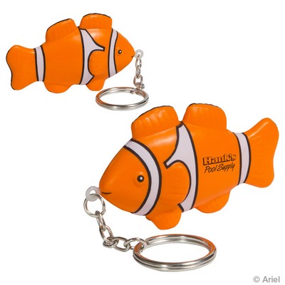 Clown Fish Stress Reliever Key Chain