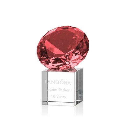 Gemstone on Cube - 2-3/4" Ruby