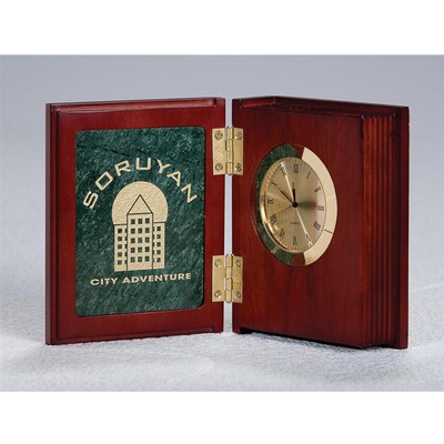 Cherry Wood Clock Book