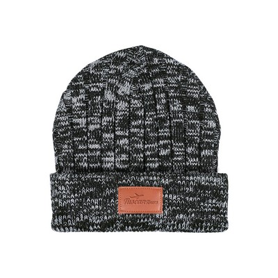 Leeman Heathered Knit Cuffed Rib Beanie