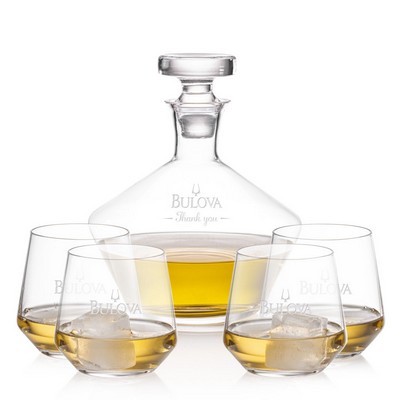 Tucson Decanter & 4 On-the-Rocks