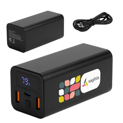 Touring 20000mAh 65W PD Power Bank with Type-C & Dual USB Ports