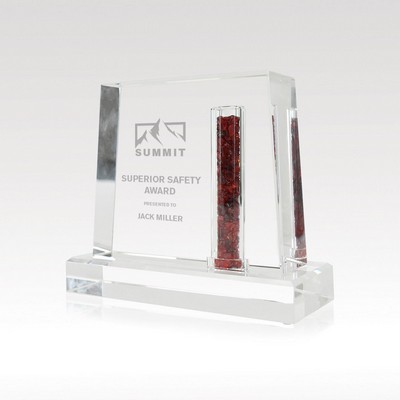 Crystal Award - 6" - Custom Vault