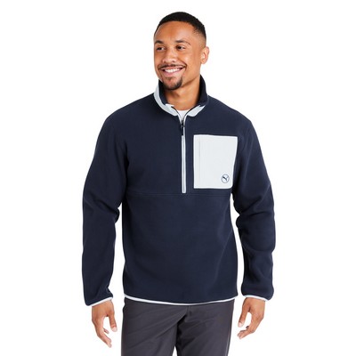 PUMA GOLF Men's Fleece Quarter-Zip