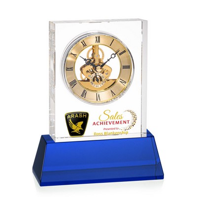 VividPrint™ Clock on Base - Ashland/Gold/Blue 7¾"