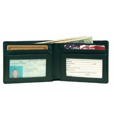 Men's ID Flat Fold Wallet (3 1/2"x4 1/2"x1/2")