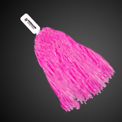 16" Pink Plastic Pom Pom