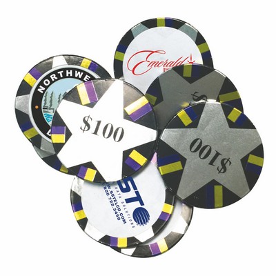 Decorated Custom Chocolate Poker Chips