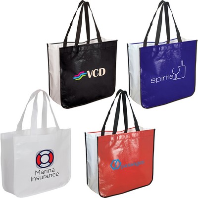 Extra Large Laminated Shopping Tote Bag